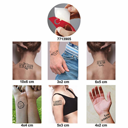 Awen İlham Perileri 5 li Set Geçici Dövme Kına Şablonu