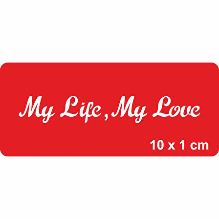 Benim Hayatım,Benim Aşkım! Tattoo Geçici Dövme Şablonları Kına Kalıpları