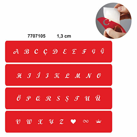 Küçük Boy El Yazısı Harf Şablonu Slogan Dövmesi