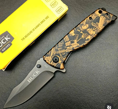 AlsepeteAvm X58 Desenli Otomatik Kamp Çakısı