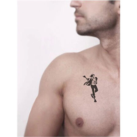 Michael Jackson Moonwalk Tattoo Geçici Dövme Şablonları Kına Kalıpları