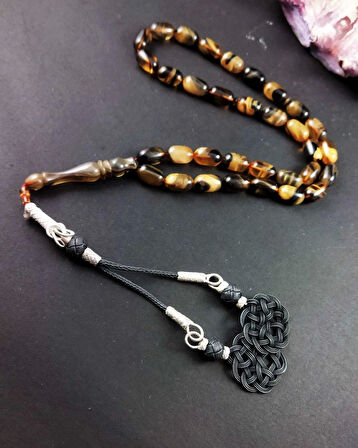 12 MM Renk Cümbüşü Sıkma Kehribar Tesbih