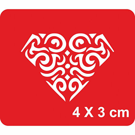 Elmas-3 Tattoo Geçici Dövme Şablonları Kına Kalıpları