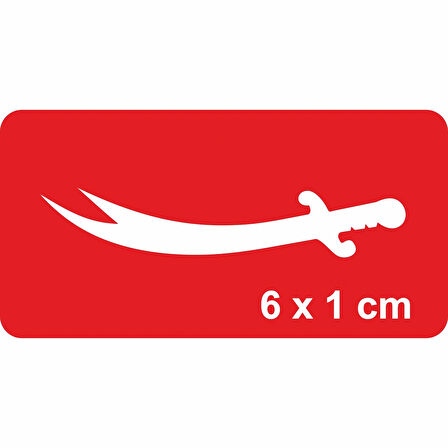 Zülfikar-2 Tattoo Geçici Dövme Şablonları Kına Kalıpları