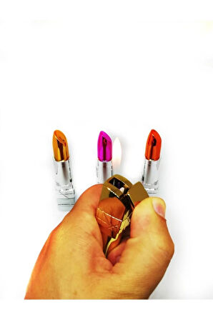 Kişiye Özel Özel Kaplama Ruj Model Çakmak, Ruj Görünümlü Gazlı Çakmak