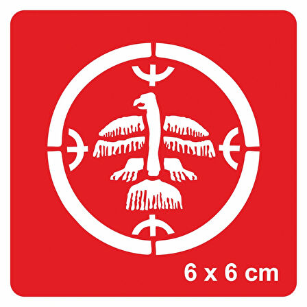 Şaman Davulu Tattoo Geçici Dövme Şablonları Kına Kalıpları