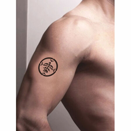 Şaman Davulu Tattoo Geçici Dövme Şablonları Kına Kalıpları