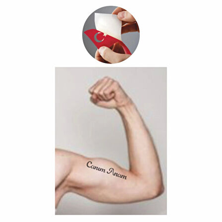 Canım Anam  Tattoo Geçici Dövme Şablonları Kına Kalıpları