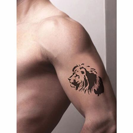 Asil Aslan Tattoo Geçici Dövme Şablonları Kına Kalıpları