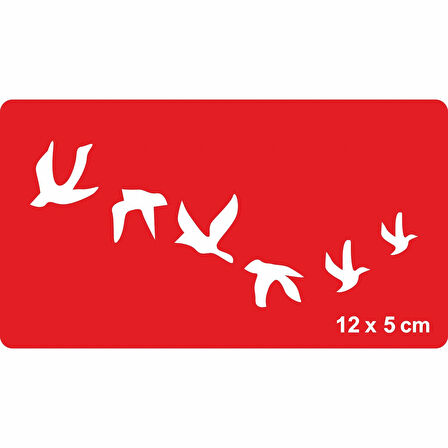 Gidin Gidin Güzel Kuşlar Tattoo Geçici Dövme Şablonları Kına Kalıpları