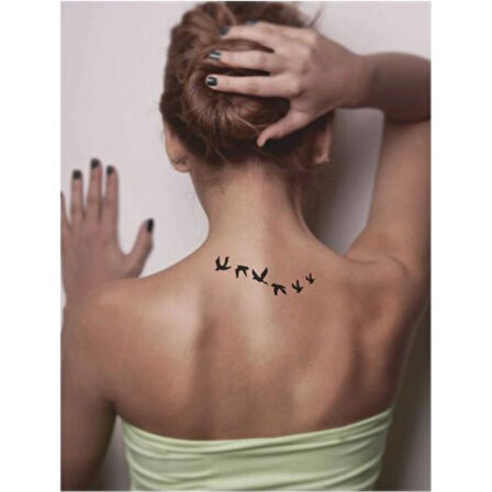 Gidin Gidin Güzel Kuşlar Tattoo Geçici Dövme Şablonları Kına Kalıpları