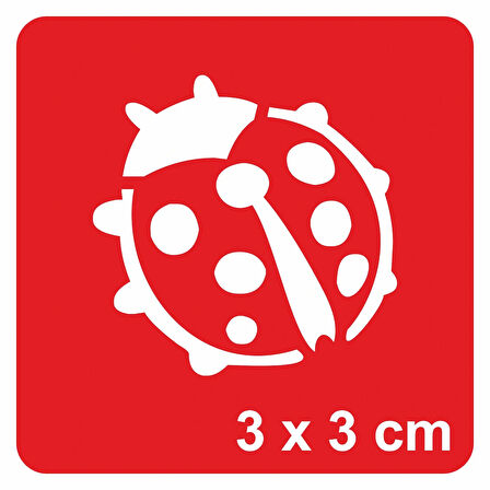 Uğur Böceği-1 Tattoo Geçici Dövme Şablonları Kına Kalıpları