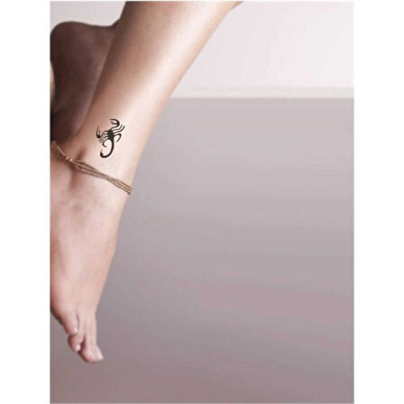 Çöl Akrep Tattoo Geçici Dövme Şablonları Kına Kalıpları