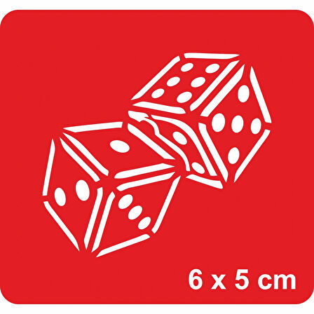 Kemik Zar  Tattoo Geçici Dövme Şablonları Kına Kalıpları