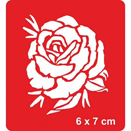 İyimser Bir Gül Açtı! Tattoo Geçici Dövme Şablonları Kına Kalıpları