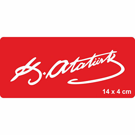 Atatürk İmzası-3 Tattoo Geçici Dövme Şablonları Kına Kalıpları