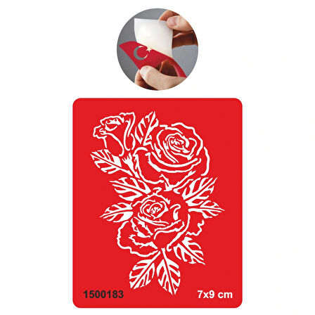 Gül Demeti Tattoo Geçici Dövme Şablonları Kına Kalıpları