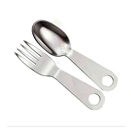 Kamp Çakısı Haki Çatal Kaşık Bıçak