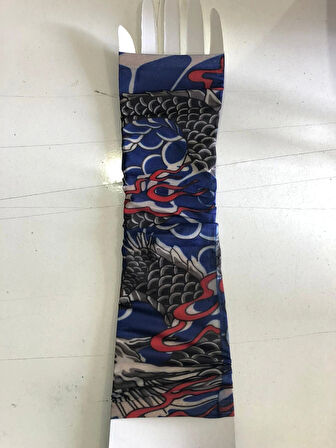 Giyilebilir Dövme Ejderha Dövmesi Çift Kol