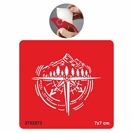 Kamp Pusula  Tattoo Geçici Dövme Şablonları Kına Kalıpları