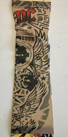 Çift Kol Giyilebilir Dövme Kanat Desenler Tattoo Sleeve