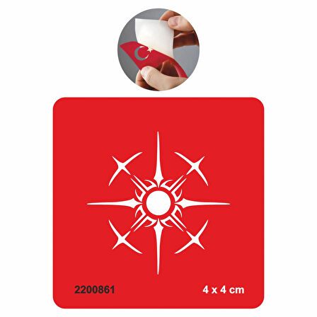 Viking Motifi Tattoo Geçici Dövme Şablonları Kına Kalıpları