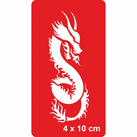 Güçlü Yılan Ejderha Tattoo Geçici Dövme Şablonları Kına Kalıpları