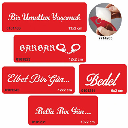 Barbar Bedel Dövme Seti 5 Şablon Seti