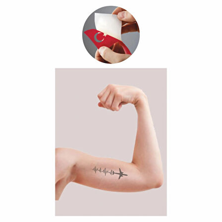 Süper Sonik Uçak Nabız Tattoo Geçici Dövme Şablonları Kına Kalıpları