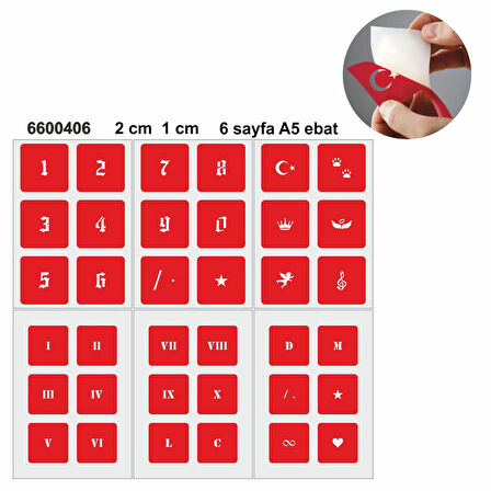 Gotik Rakam Dövmesi Roma Rakamı ve Sayı Şablonu