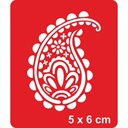 Buta Tattoo Geçici Dövme Şablonları Kına Kalıpları