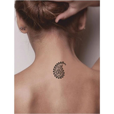 Buta Tattoo Geçici Dövme Şablonları Kına Kalıpları