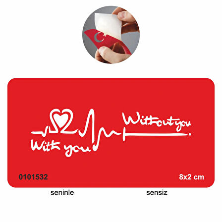 Seninle Ve Sensiz  Tattoo Geçici Dövme Şablonları Kına Kalıpları