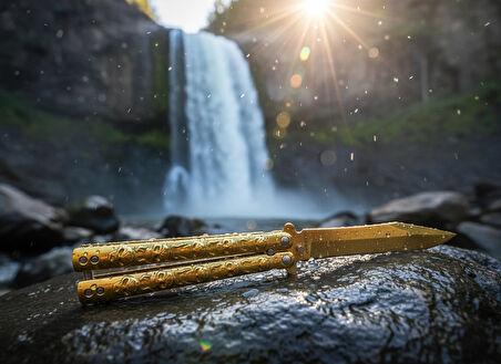 AlsepeteAvm Gold Kuru Kafa Tanto Kamp Çakısı