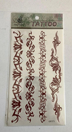 Yapıştırma Sticker Dövme Bel sırt Geçici Dövmesi