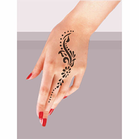 Kına Motifi 55 Tattoo Geçici Dövme Şablonları Kına Kalıpları
