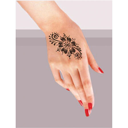 Hercai Menekşe Tattoo Geçici Dövme Şablonları Kına Kalıpları