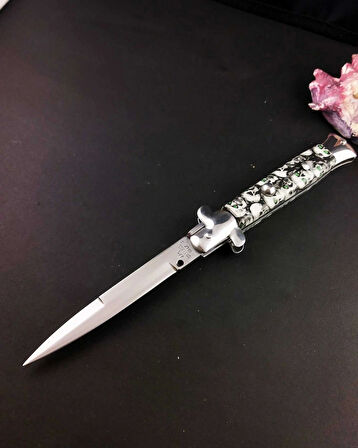 Gri Kuru Kafa 23 CM İtalyan Stiletto