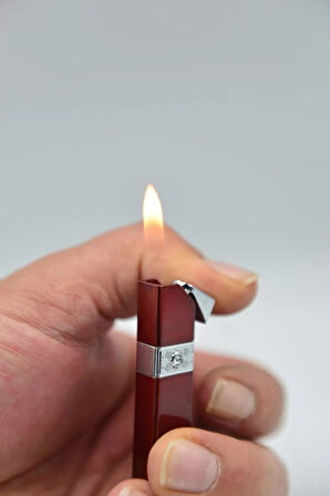 Manyotolu Taş İşlemeli Gazlı Çakmak