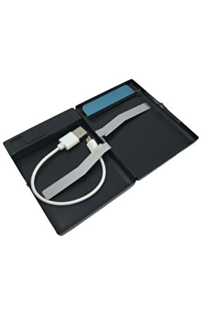 AlsepeteAvm Usb Şarjlı Metal Çakmaklı Kısa Sigara Tabakası