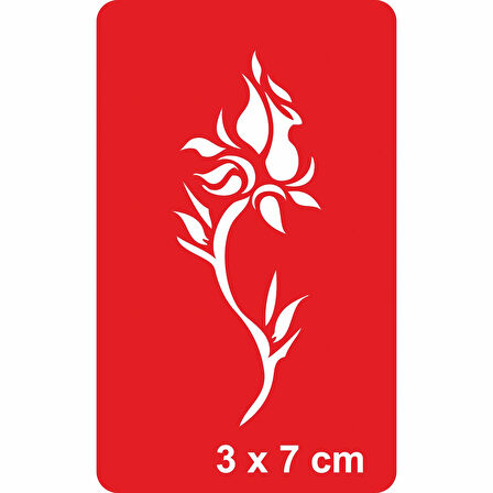 Tribal Gül Tattoo Geçici Dövme Şablonları Kına Kalıpları