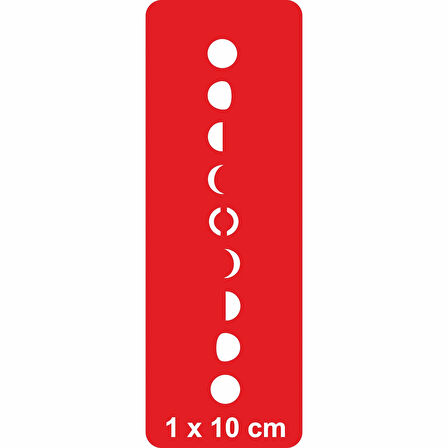 Ayın Evreleri-1 Tattoo Geçici Dövme Şablonları Kına Kalıpları