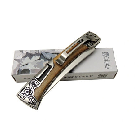AlsepeteAvm Columbia Hançer Çakı Ahşap B-3165-D 21 CM