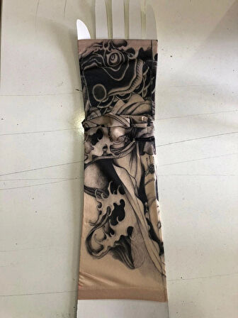 Giyilebilir Çorap Dövme Zar Dövmesi Çift Kol