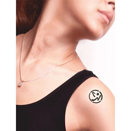 Latin Esintili Zumba Dansı Tattoo Geçici Dövme Şablonları Kına Kalıpları