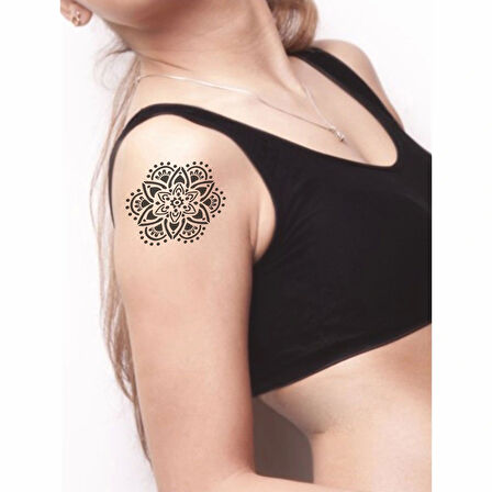 Mandala 352 Tattoo Geçici Dövme Şablonları Kına Kalıpları