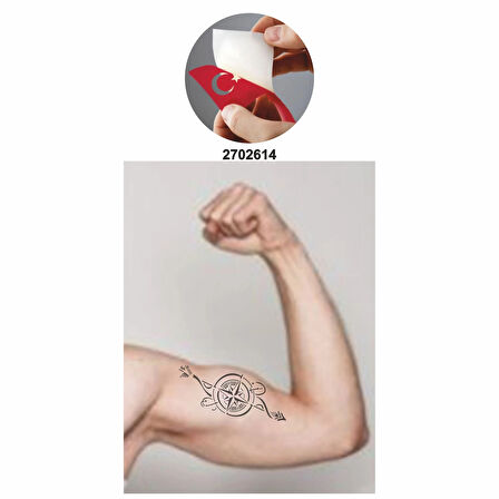 Vicdan Bir Pusula  Tattoo Geçici Dövme Şablonları Kına Kalıpları
