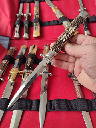 Orjinal AlsepeteAvm 28 Cm Geyik Boynuzu Swinguard İtalyan Stiletto