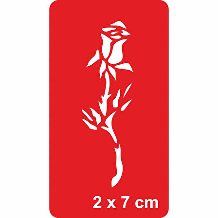 Gonca Gül Tattoo Geçici Dövme Şablonları Kına Kalıpları