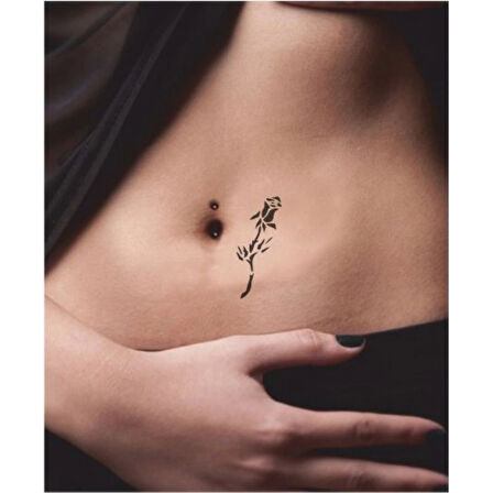 Gonca Gül Tattoo Geçici Dövme Şablonları Kına Kalıpları